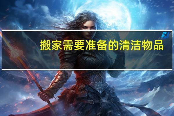 搬家需要准备的清洁物品