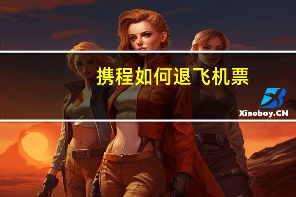 携程如何退飞机票