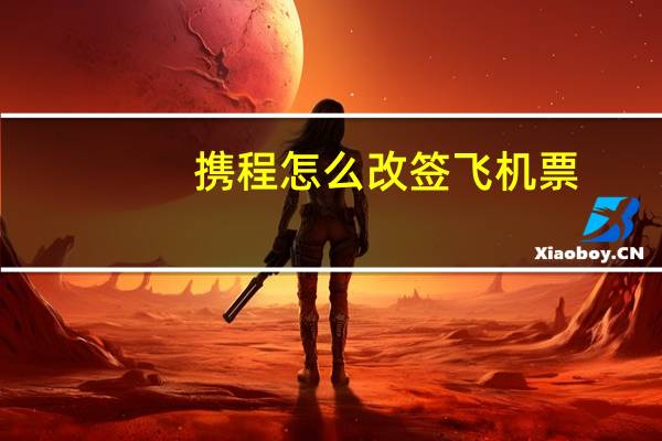 携程怎么改签飞机票