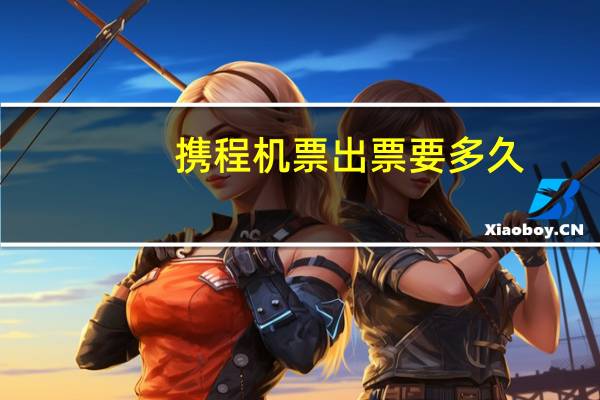 携程机票出票要多久