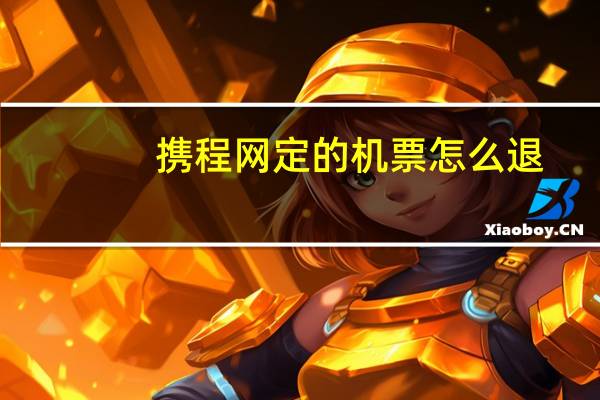 携程网定的机票怎么退