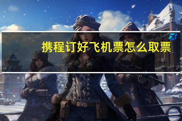 携程订好飞机票怎么取票