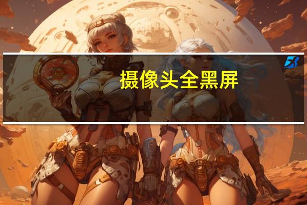 摄像头全黑屏