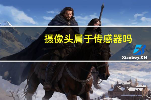 摄像头属于传感器吗