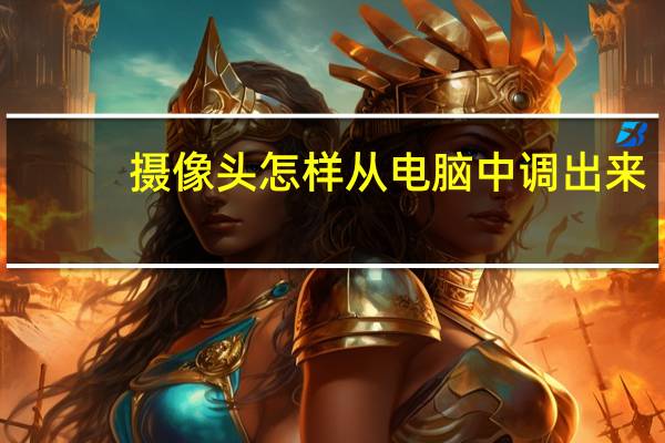 摄像头怎样从电脑中调出来