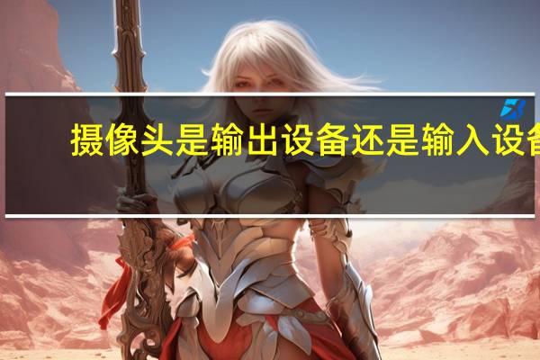 摄像头是输出设备还是输入设备