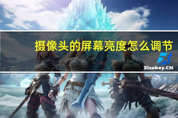 摄像头的屏幕亮度怎么调节