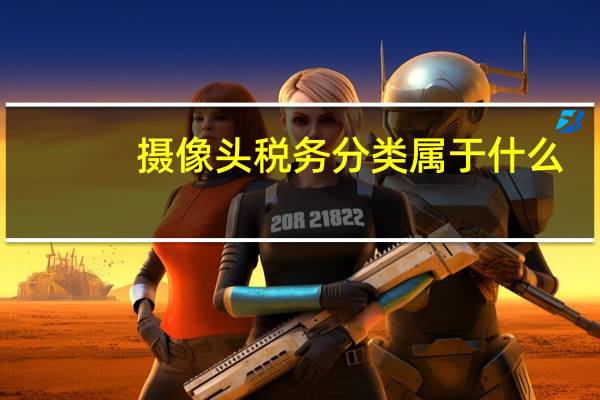 摄像头税务分类属于什么