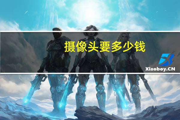 摄像头要多少钱