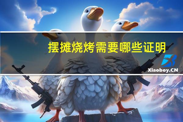 摆摊烧烤需要哪些证明