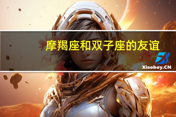摩羯座和双子座的友谊