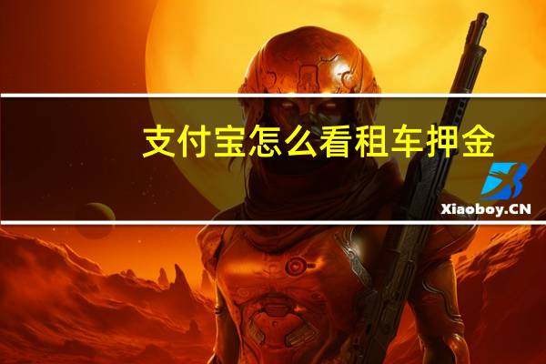 支付宝怎么看租车押金