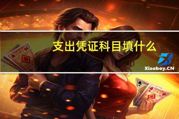 支出凭证科目填什么