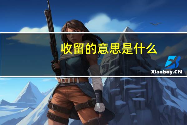 收留的意思是什么