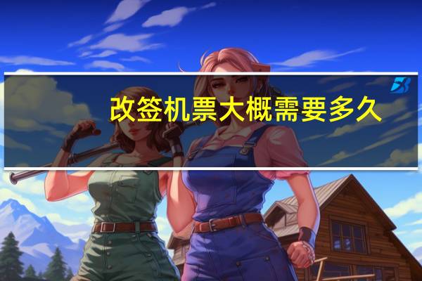 改签机票大概需要多久