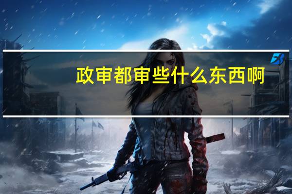 政审都审些什么东西啊