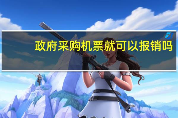政府采购机票就可以报销吗