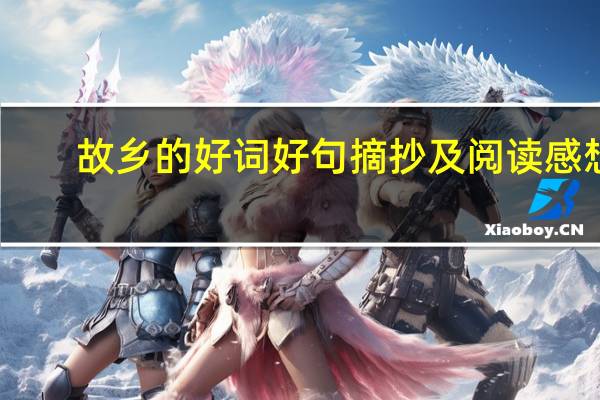故乡的好词好句摘抄及阅读感想