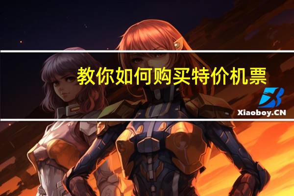 教你如何购买特价机票