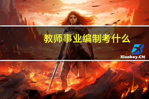 教师事业编制考什么