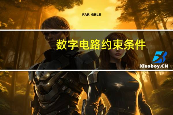 数字电路约束条件