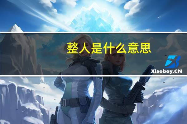 整人是什么意思