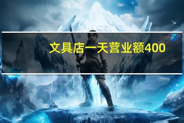 文具店一天营业额400