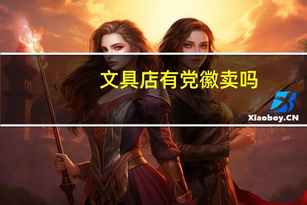 文具店有党徽卖吗