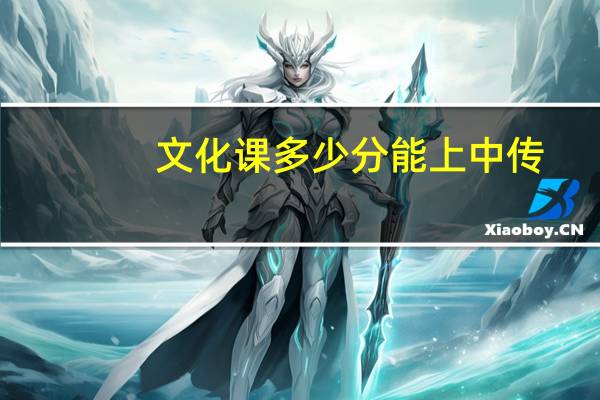 文化课多少分能上中传