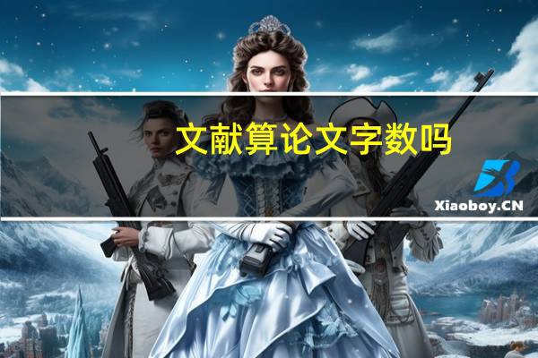 文献算论文字数吗