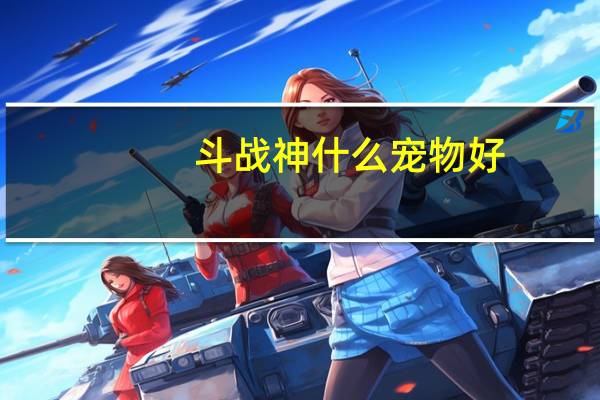 斗战神什么宠物好