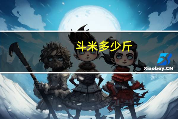 斗米多少斤