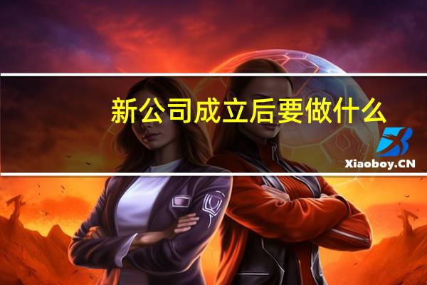 新公司成立后要做什么