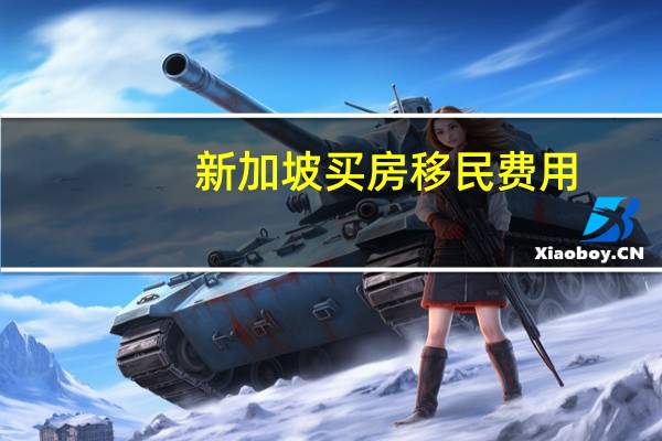 新加坡买房移民费用