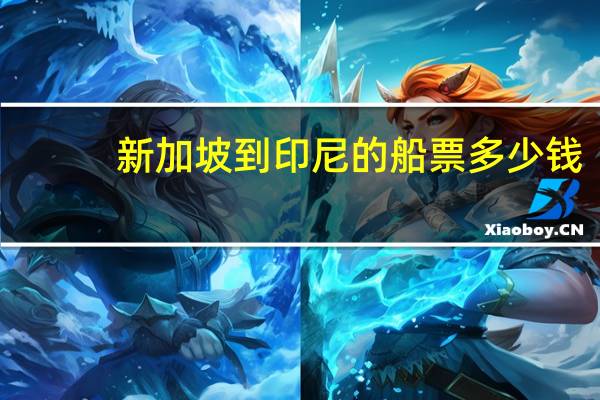 新加坡到印尼的船票多少钱