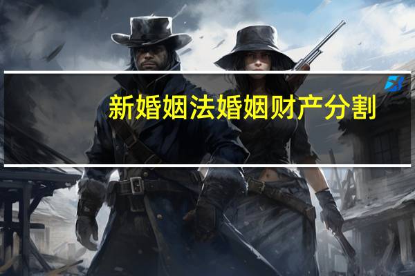 新婚姻法婚姻财产分割