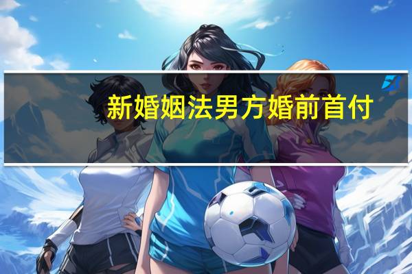 新婚姻法男方婚前首付