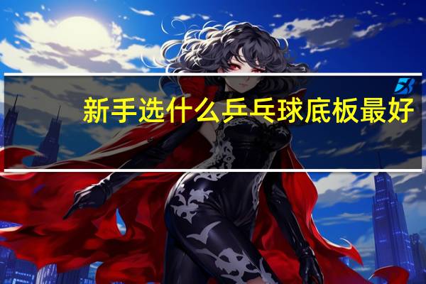 新手选什么乒乓球底板最好