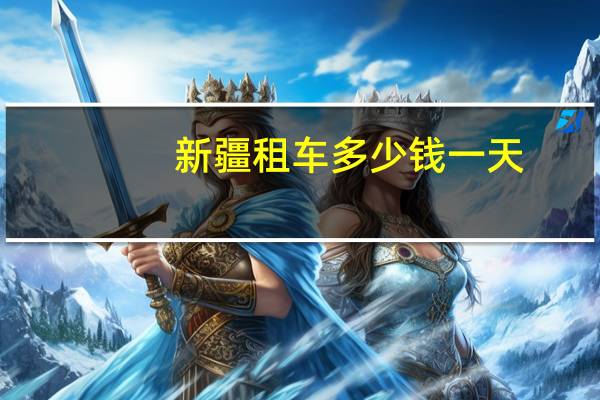 新疆租车多少钱一天