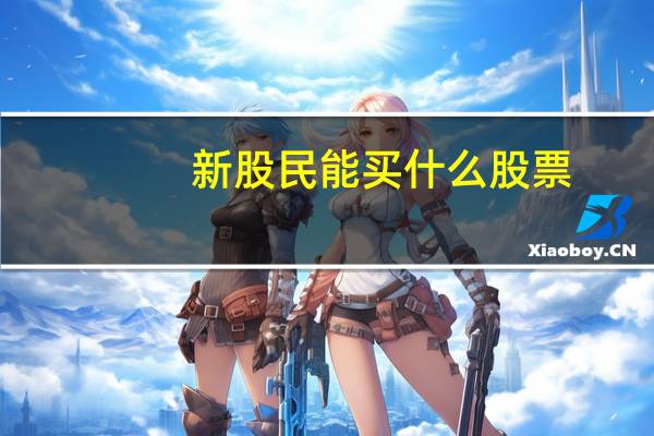 新股民能买什么股票