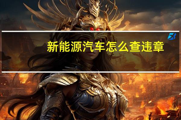 新能源汽车怎么查违章