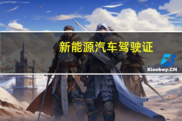 新能源汽车驾驶证
