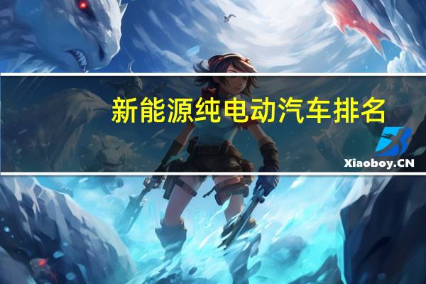 新能源纯电动汽车排名
