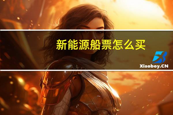 新能源船票怎么买