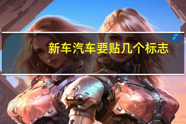 新车汽车要贴几个标志