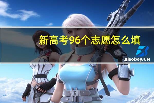 新高考96个志愿怎么填