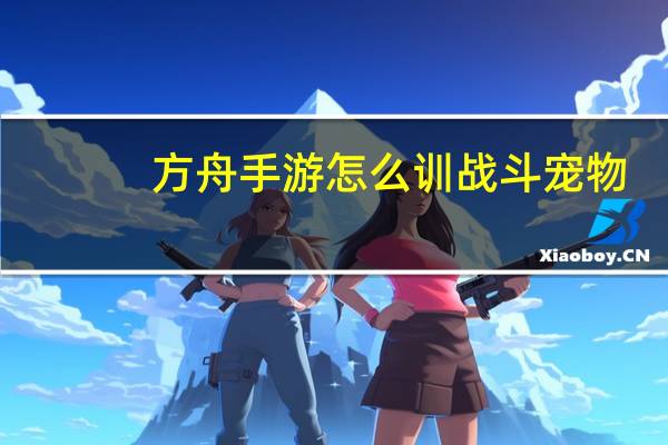 方舟手游怎么训战斗宠物