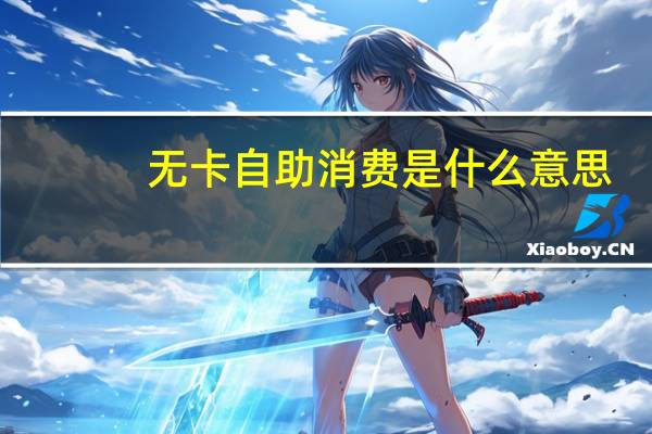 无卡自助消费是什么意思