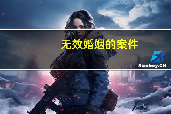 无效婚姻的案件