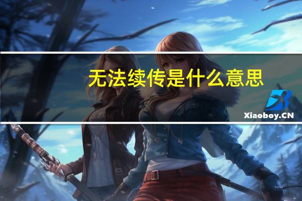 无法续传是什么意思